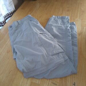 COLUMBIA Pants Men's Omni Shade Cargo Convertible Hiking Pants /Shorts Tan 38x32